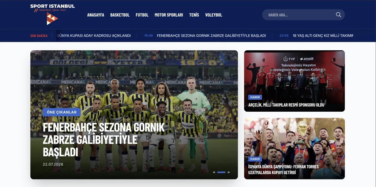 Sport Istanbul web sitesi